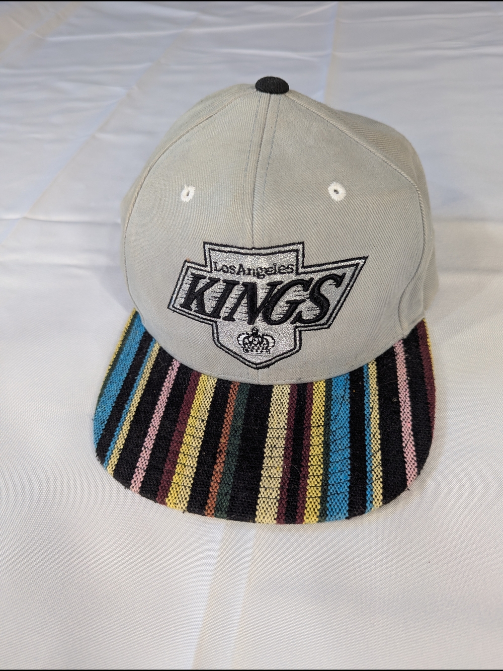Los Angeles Kings Vintage Hockey Snapback Cap With Flat Brim